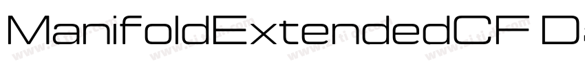ManifoldExtendedCF D字体转换